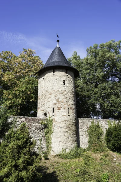 City walls with tower, Wernigerode — Stock Photo, Image