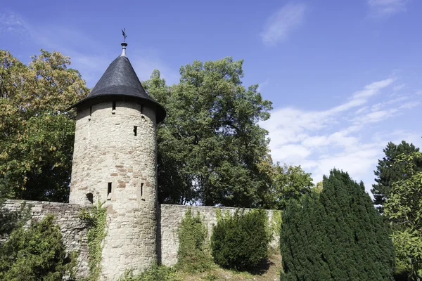 Stadsmuren met toren, Wernigerode — Stockfoto