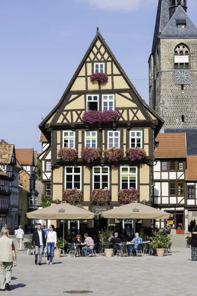 Zeer oude Duitse dorp Quedlinburg — Stockfoto