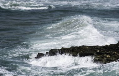 Mavi dalgalar okyanusta