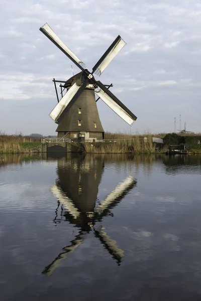 Molinos de viento en Kinderdijk Holanda —  Fotos de Stock