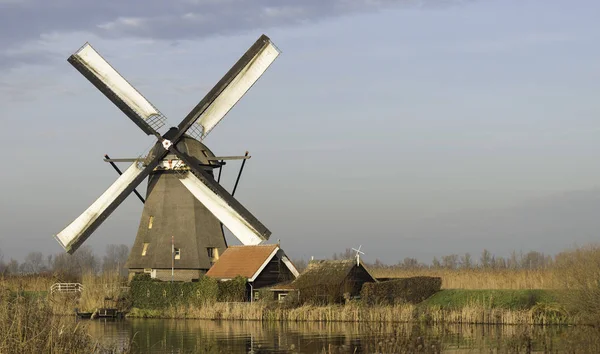 Molinos de viento en Kinderdijk Holanda —  Fotos de Stock