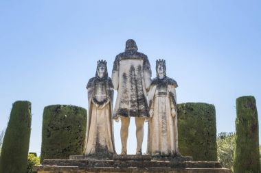 Eski taş heykellerin Cordoba İspanya Christian kralların