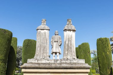 Eski taş heykellerin Cordoba İspanya Christian kralların