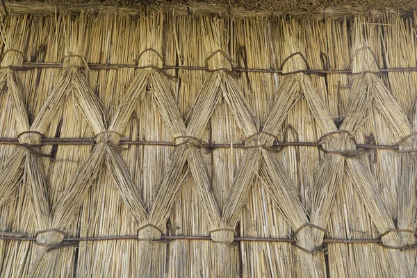 Detail of roof with straw — Stock Photo, Image