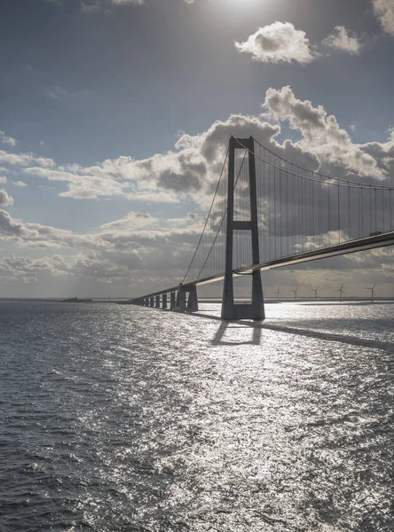 Puente Gran Cinturón Dinamarca — Foto de Stock