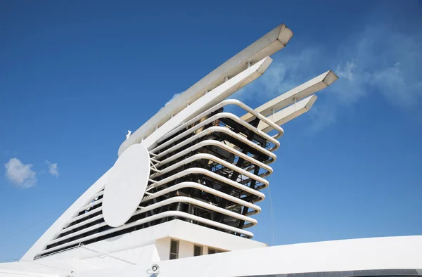 Chimney of big cruise ship — Stock Photo, Image