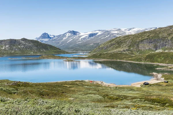 Lac dans le parc national en norway — Photo