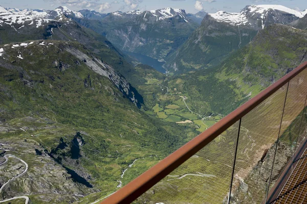 Dalsnibba carretera 63 panoramaroad norway — Foto de Stock