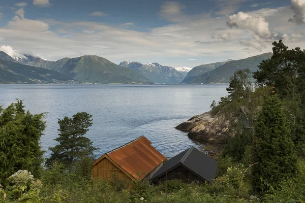 Vue sur le sognefjord dans le nord — Photo