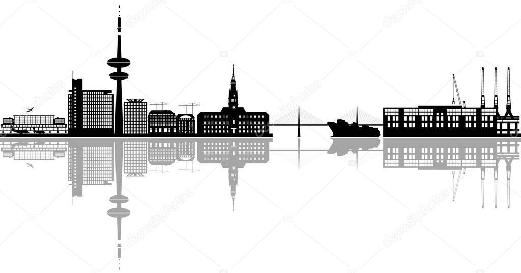  hamburg city skyline
