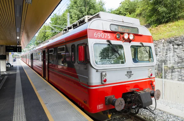 Le train de Voss à Bergen en Norvège — Photo