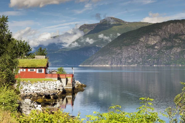 Maison à l'eidfjord norway — Photo