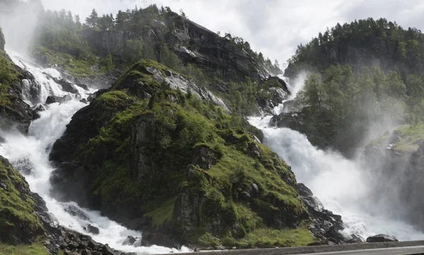 Cascata di tardivi fossili Norvegia — Foto Stock