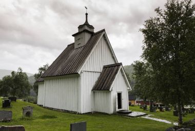 Kilise Bykle Norveç'te