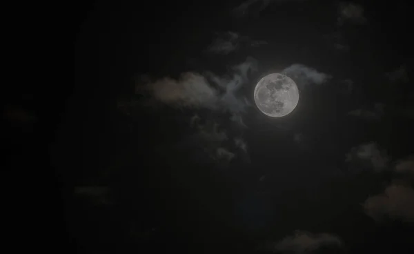 Sfondo con luna piena — Foto Stock