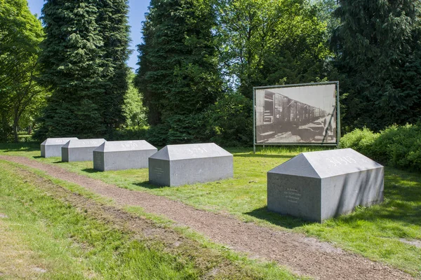 Monumento do campo de concentração Westerbork — Fotografia de Stock