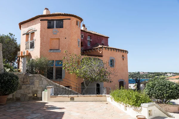 Typisk Italiensk Arkitektur Porto Cervo Den Italienska Sardinien Den Plats — Stockfoto