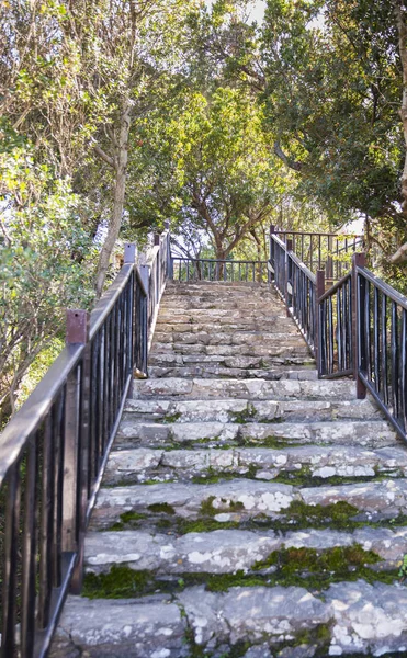 Vieja escalera de rocas en la isla de Cerdeña — Foto de Stock