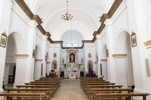 Interior of the church saint peter in orgosolo — Stock Photo, Image