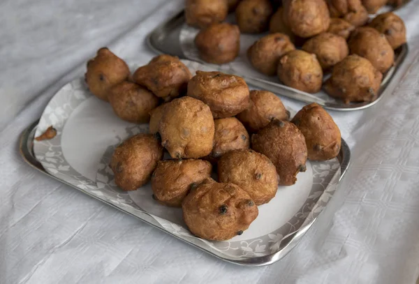 Heap av oliebollen närbild — Stockfoto