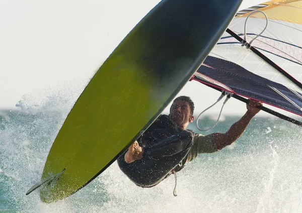 Windsurfer Tarifa Cadiz Andalusia Spain — Stock Photo, Image