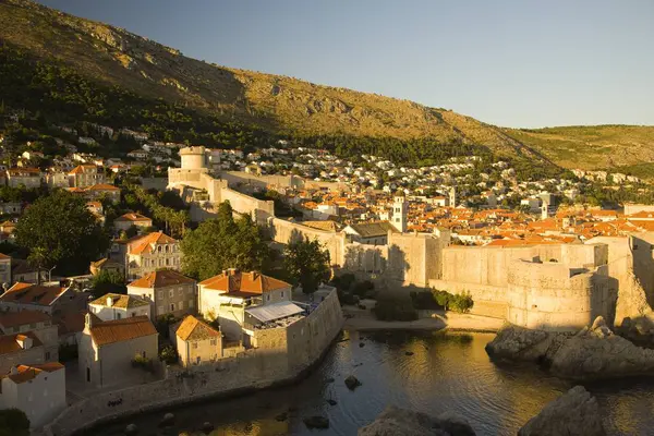 Vista desde Lovrijen en Croacia — Foto de Stock