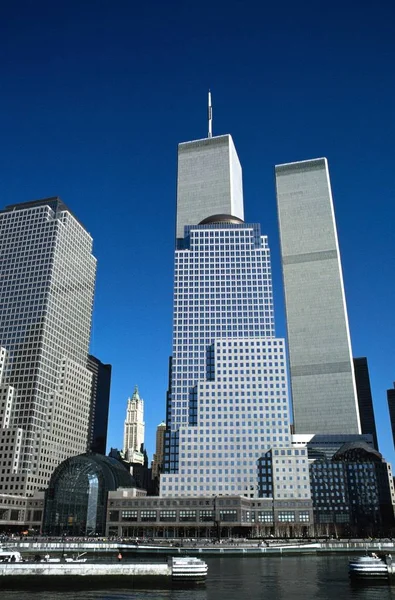 Distrito Financeiro Nova York World Trade Center Eua — Fotografia de Stock
