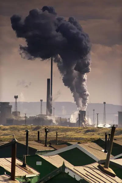 Нпз Димом Забрудненням Навколишнього Середовища — стокове фото