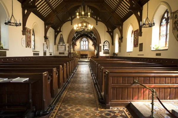 Interiér kostela v Anglii — Stock fotografie