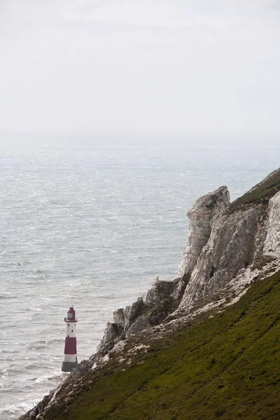 Lighthouse and beachy head — Stock Photo, Image