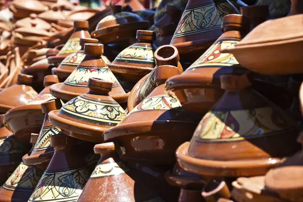 Tagine Pots Market Meknes Morocco — Stock Photo, Image