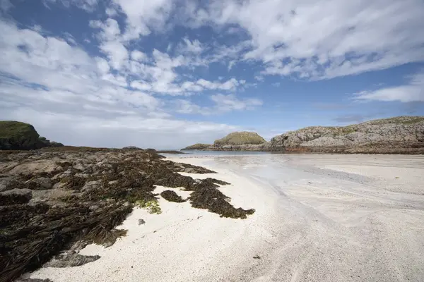 Αμμώδης παραλία, νησί του Ιωνά, Σκωτία — Φωτογραφία Αρχείου