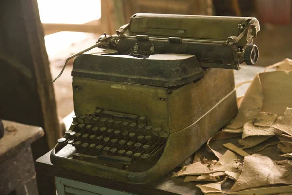 Type Writer Leather Products — Stock Photo, Image