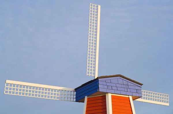Windmill, Wooden Shoe Tulip Farm — Stok Foto
