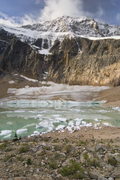 Berget Edith Cavell, Cavell Lake — Stockfoto