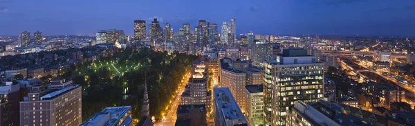Panorama Van Boston Gezien Vanaf Boylston Street Boston Massachusetts Usa — Stockfoto