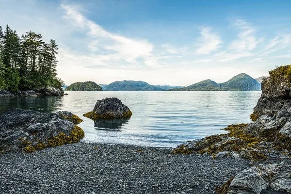 Late Day Light Islands Prince William Sound Alaska United States — Stock Photo, Image