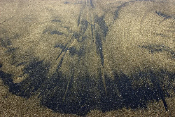 Paysage backgorund motif sur plage de sable formé naturellement — Photo