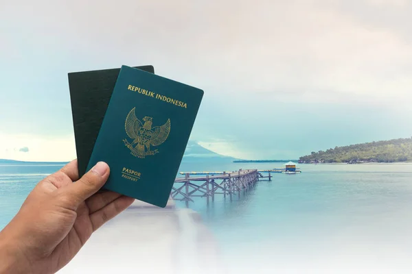 Concept de voyage, passeport — Photo