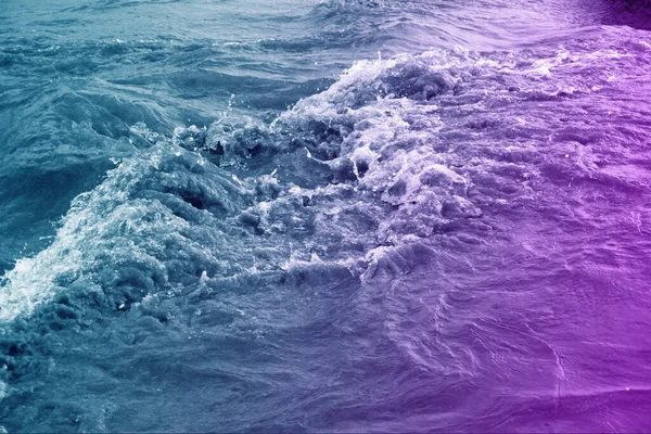 Abstract Background Sea Wave Surface Filtered Color Blue Purple Can — стоковое фото