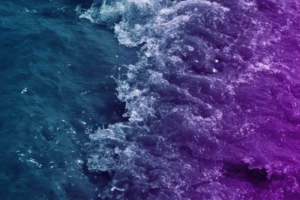 Αφηρημένη Επιφάνεια Κύμα Θάλασσα Φόντο Φιλτραρισμένο Χρώμα Μπλε Και Μωβ — Φωτογραφία Αρχείου