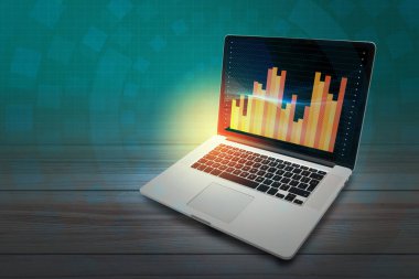 3d arkaplan parlatıcı ürünler geometrik platformlu metalik podyum sahnesi sergiliyor. Yeşil Turuncu Sahne Sergisi Stüdyoda.