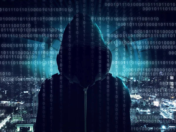 Junger Hacker Datensicherheitskonzept — Stockfoto