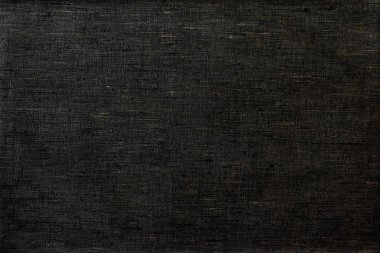 Siyah renkli saf keten kumaş. Arka plan.