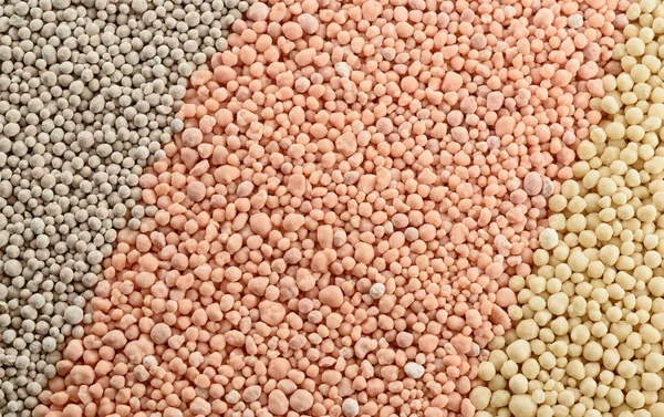 Mineral fertilizers granules — Stock Photo, Image