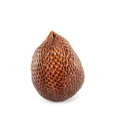 Salak meyve üzerinde beyaz izole