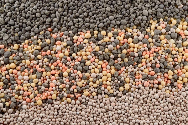 Minerální hnojiva granule — Stock fotografie