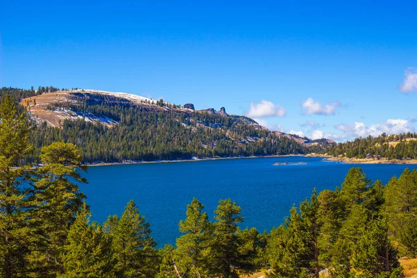 Górskie Jezioro Jesieni Góry Sierra Nevada — Zdjęcie stockowe
