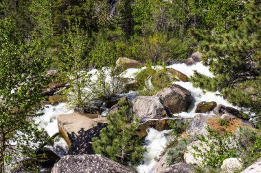 Dağ dere eriyen kar suları acele